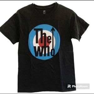 THE WHO BAND GRAPHIC CONCERT TEE BLACK COTTON
